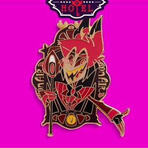 Hazbin Hotel Alastor On Air Enamel Pin